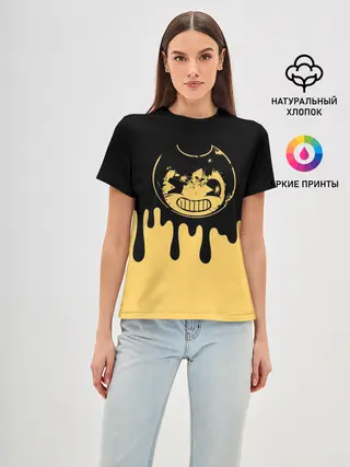 Женская базовая футболка / Bendy And The Ink Machine