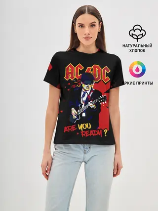 Женская базовая футболка / ARE YOU REDY? AC/DC