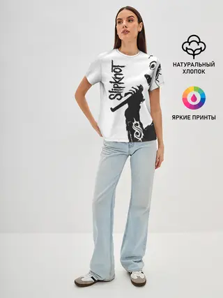 Женская базовая футболка / Slipknot.