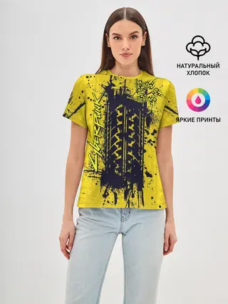 Женская базовая футболка / CYBERPUNK 2077