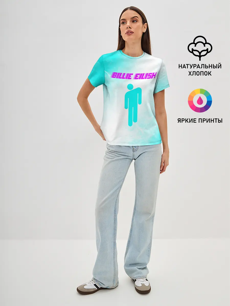 Женская базовая футболка / BILLIE EILISH / БИЛЛИ АЙЛИШ