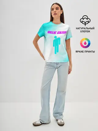 Женская базовая футболка / BILLIE EILISH / БИЛЛИ АЙЛИШ