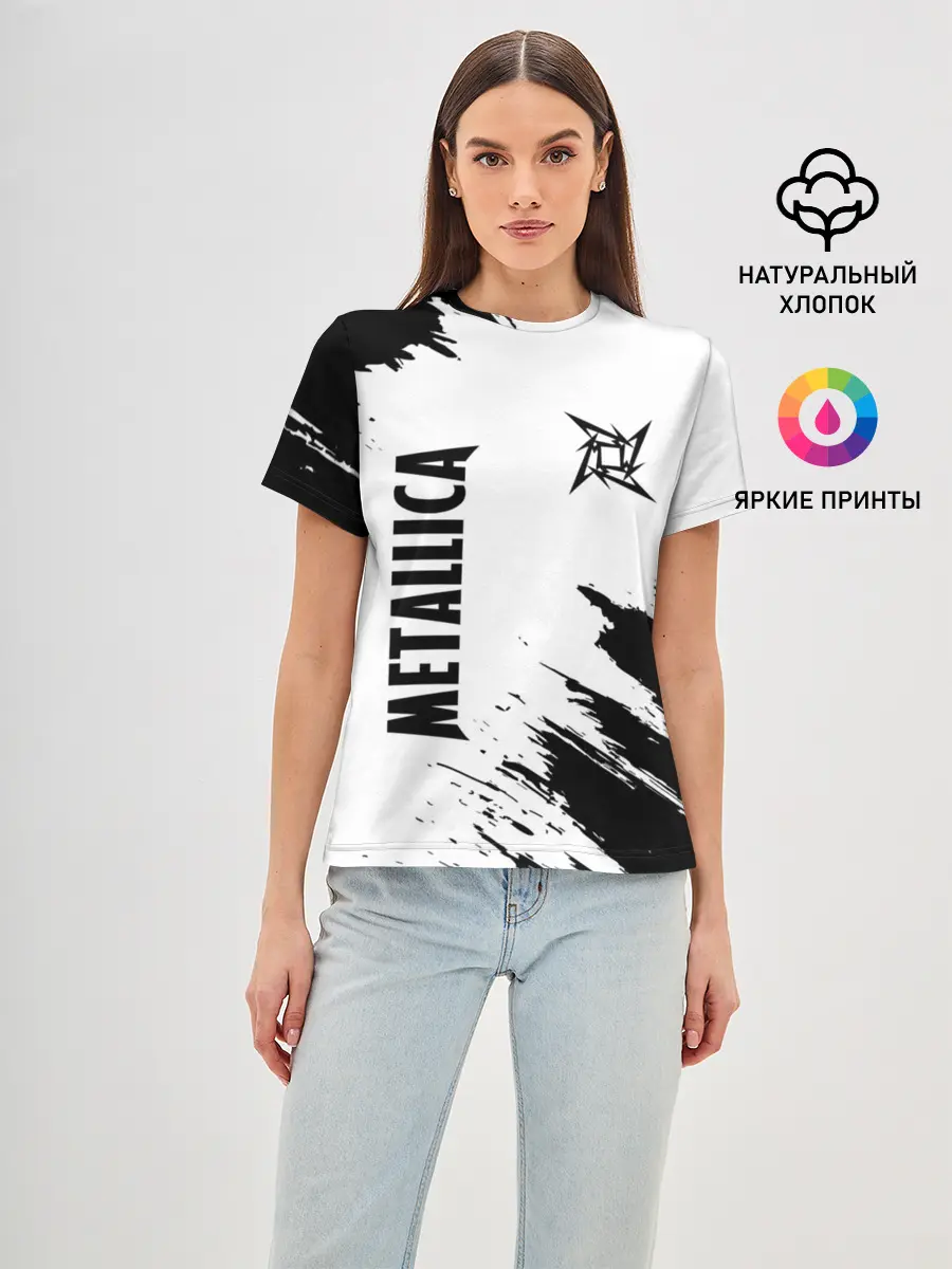 Женская базовая футболка / METALLICA / МЕТАЛЛИКА