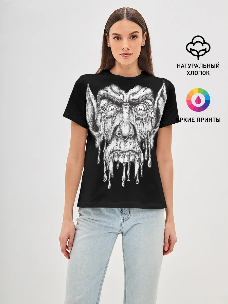 Женская базовая футболка / Кровожадный вампир