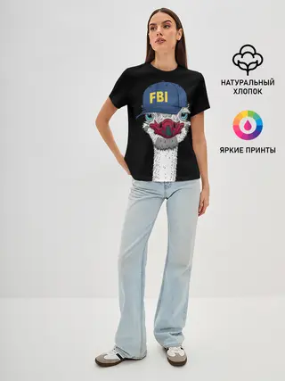 Женская базовая футболка / FBI
