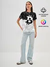 Женская базовая футболка / BITCOIN Black Collection