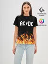 Женская базовая футболка / AC DC