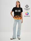 Женская базовая футболка / AC DC
