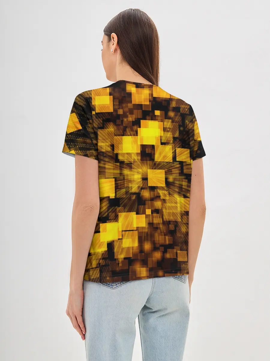 Женская базовая футболка / Неоновый взрыв