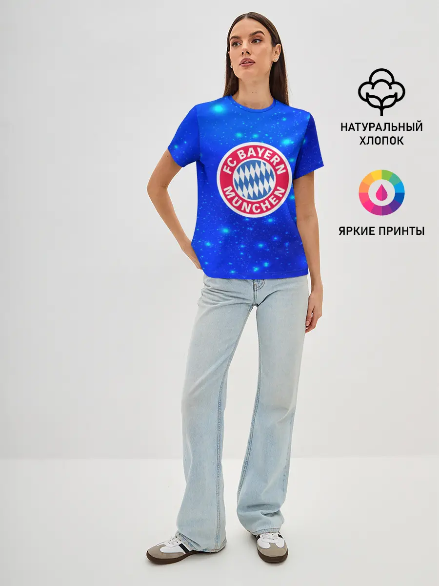 Женская базовая футболка / FC Bayern Munchen space 2018