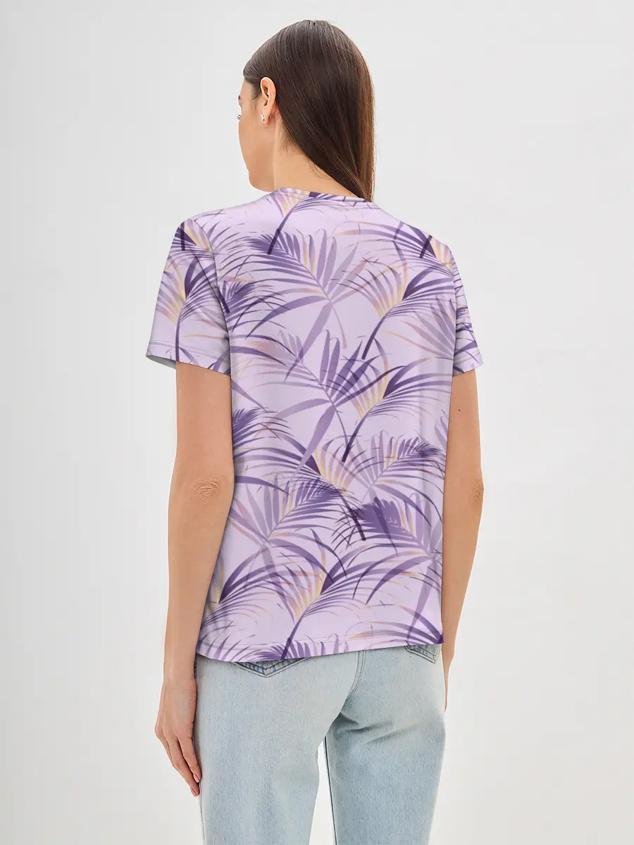 Женская базовая футболка / Листья