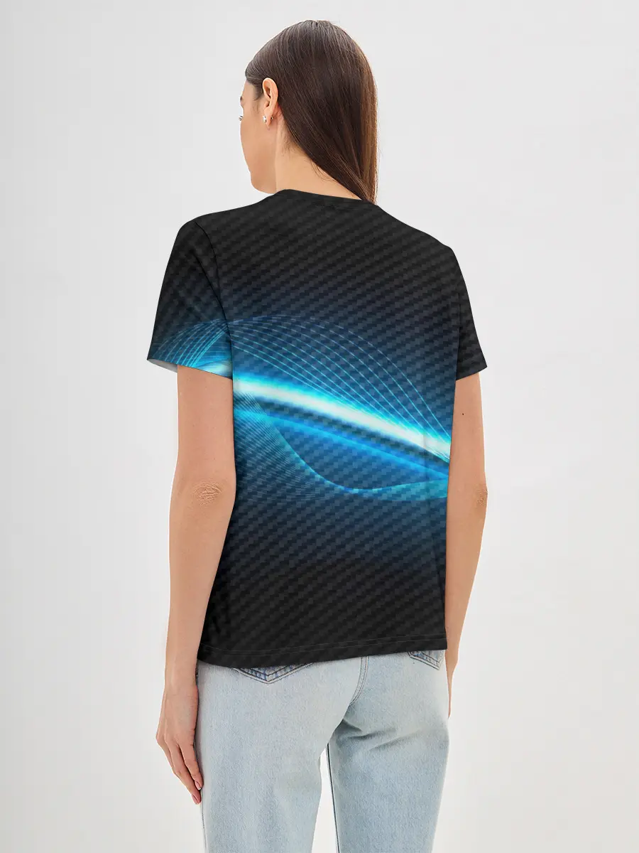 Женская базовая футболка / VOLVO machine motor XXI