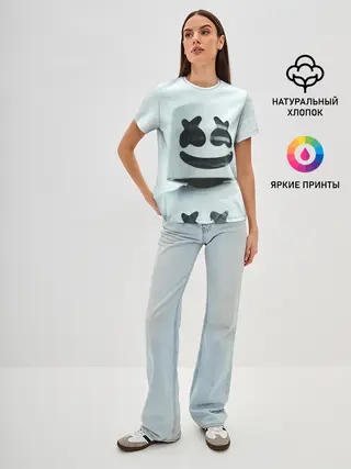 Женская базовая футболка / MARSHMELLO | МАРШМЕЛЛО