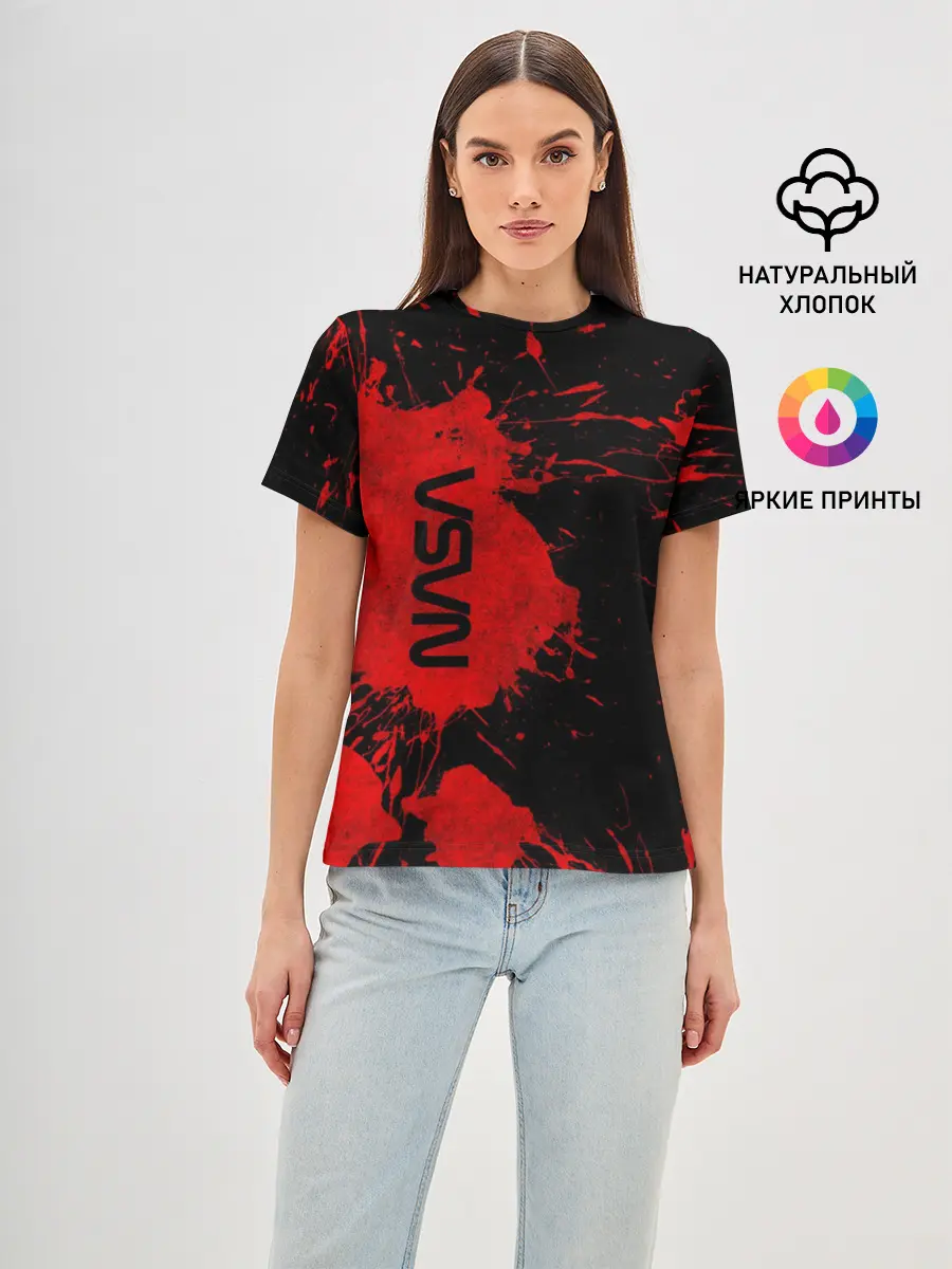 Женская базовая футболка / NASA