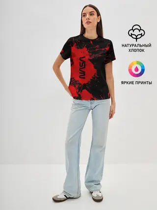 Женская базовая футболка / NASA