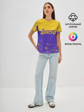 Женская базовая футболка / Kobe Bryant - Los Angeles Lakers - NBA