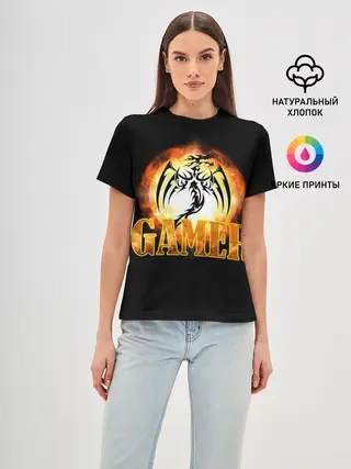 Женская базовая футболка / GAMER | Геймер