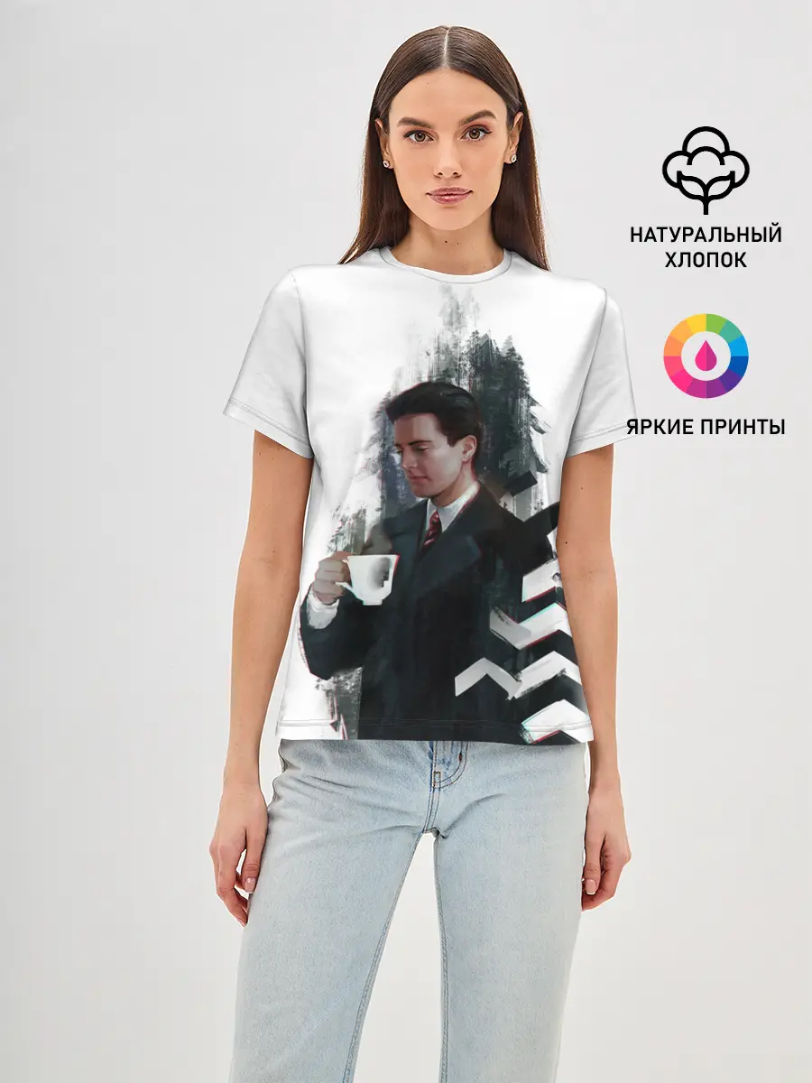 Женская базовая футболка / Twin Peaks