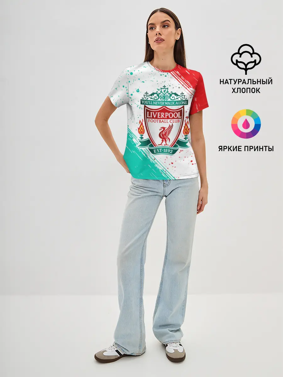 Женская базовая футболка / LIVERPOOL / Ливерпуль