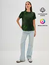 Женская базовая футболка / ЗЕЛЕНАЯ БРОНЯ / GREEN STEEL