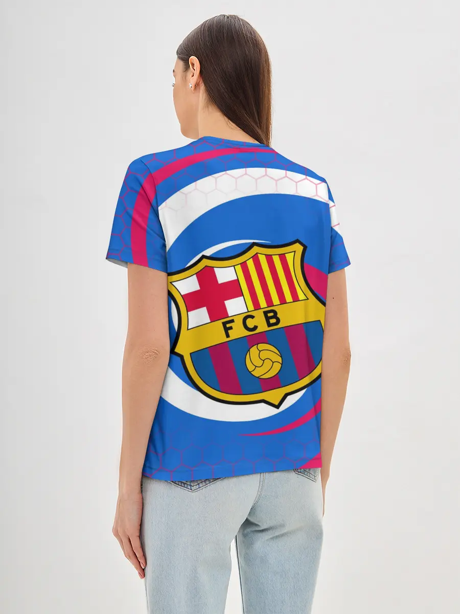 Женская базовая футболка / FC BARCELONA / ФК БАРСЕЛОНА
