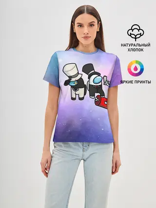 Женская базовая футболка / Among us