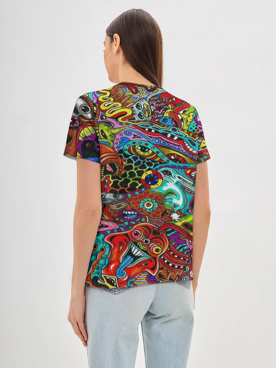 Женская базовая футболка / Психоделика