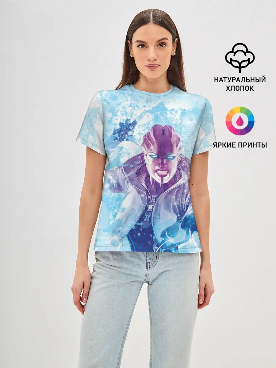 Женская базовая футболка / масс эффект