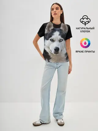 Женская базовая футболка / Хаски