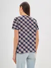 Женская базовая футболка / Клеточный узор