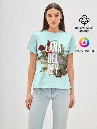 Женская базовая футболка / Цветочная Лана