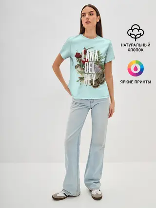 Женская базовая футболка / Цветочная Лана