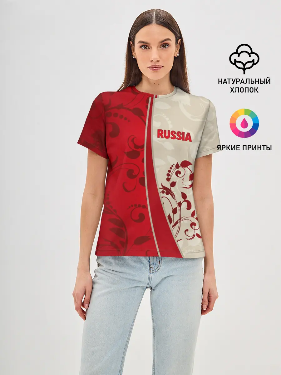 Женская базовая футболка / Russia