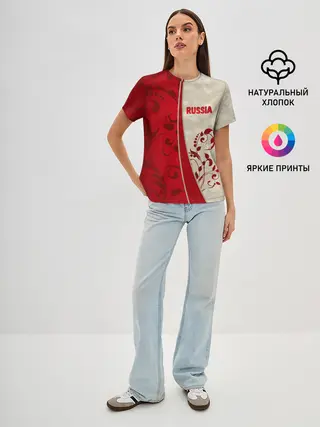 Женская базовая футболка / Russia