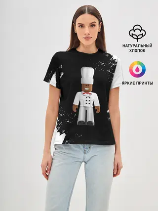 Женская базовая футболка / ROBLOX | РОБЛОКС | LOGO