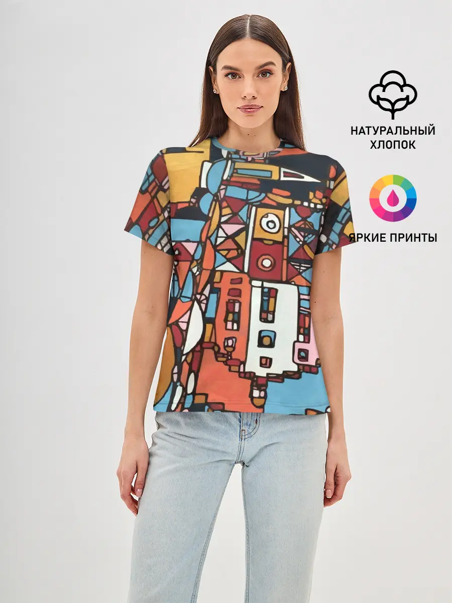 Женская базовая футболка / Франкфурт