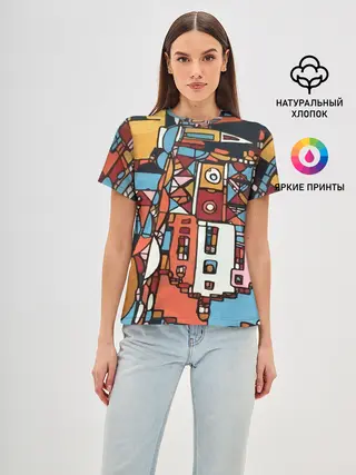 Женская базовая футболка / Франкфурт