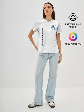 Женская базовая футболка / BMW / БМВ