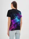 Женская базовая футболка / Неоновая абстракция