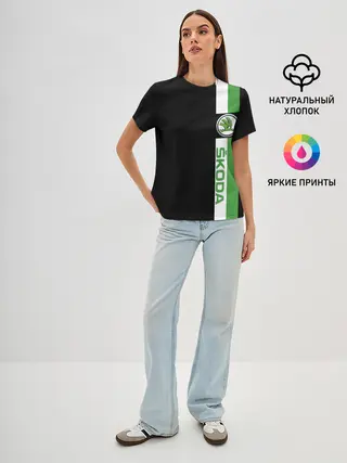 Женская базовая футболка / Шкодавод | Skoda