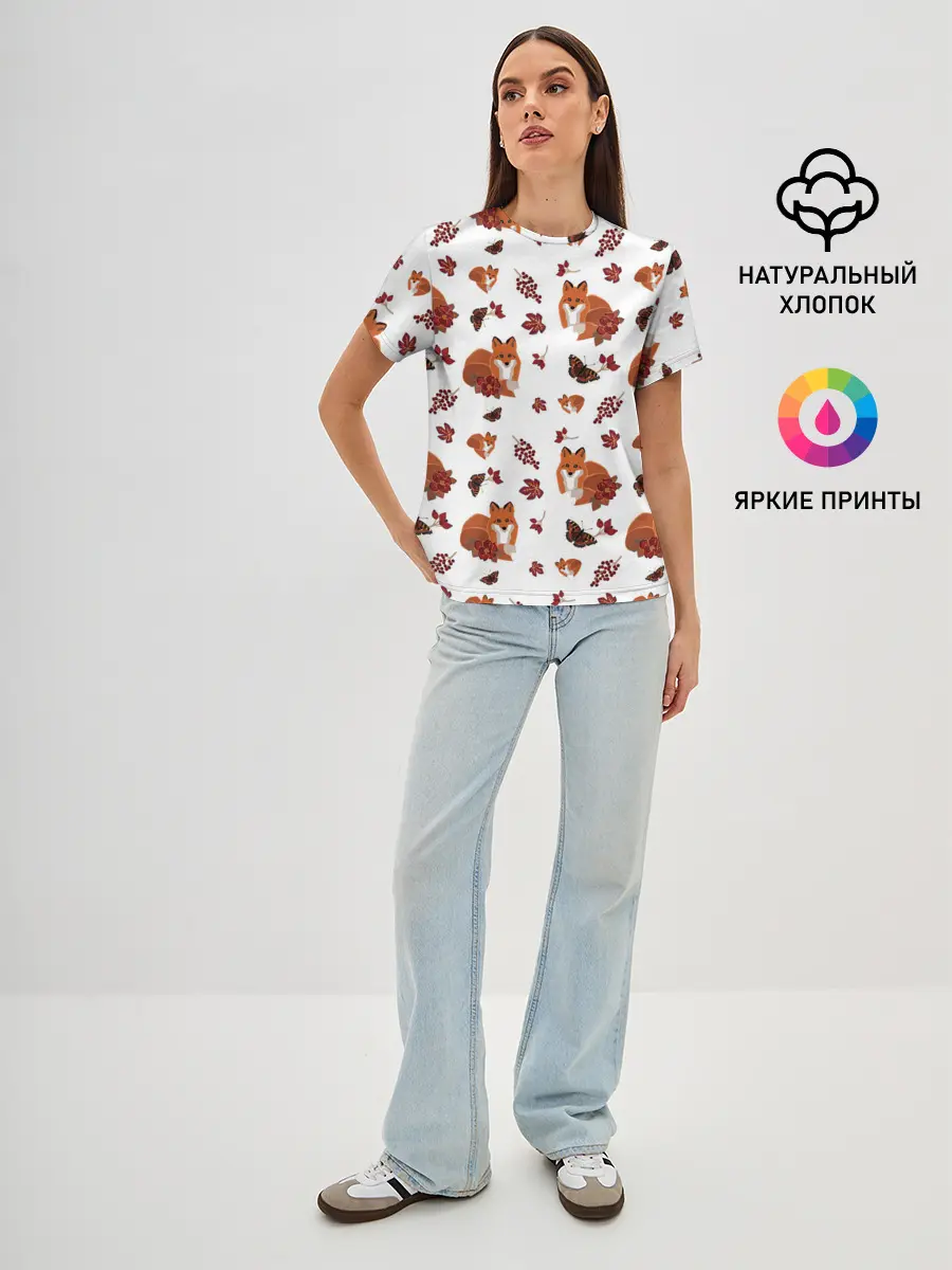 Женская базовая футболка / Лиса