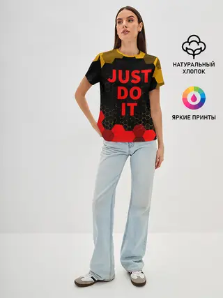 Женская базовая футболка / JUST DO IT