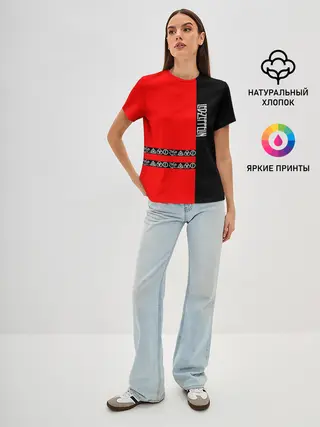 Женская базовая футболка / led zeppelin