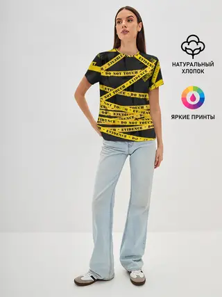 Женская базовая футболка / Улика - не трогать