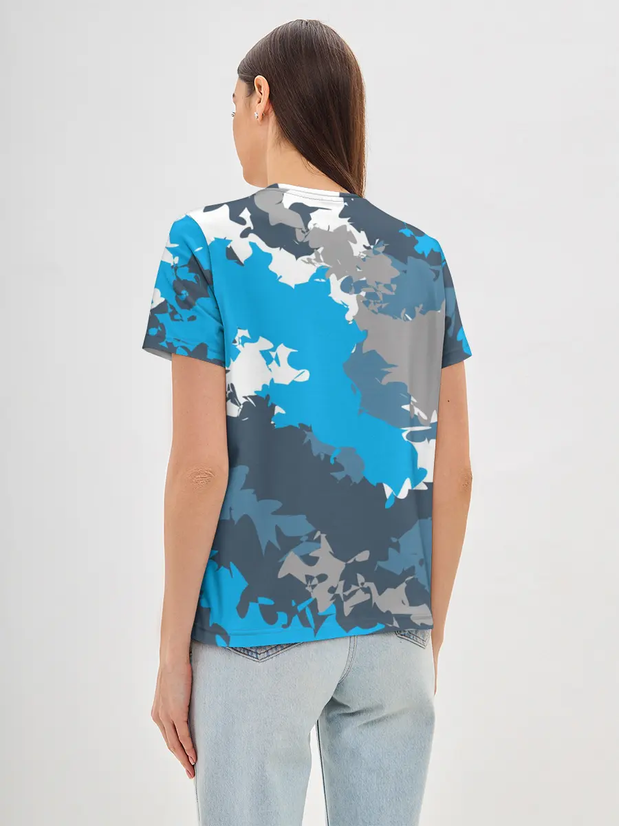 Женская базовая футболка / Камуфляж