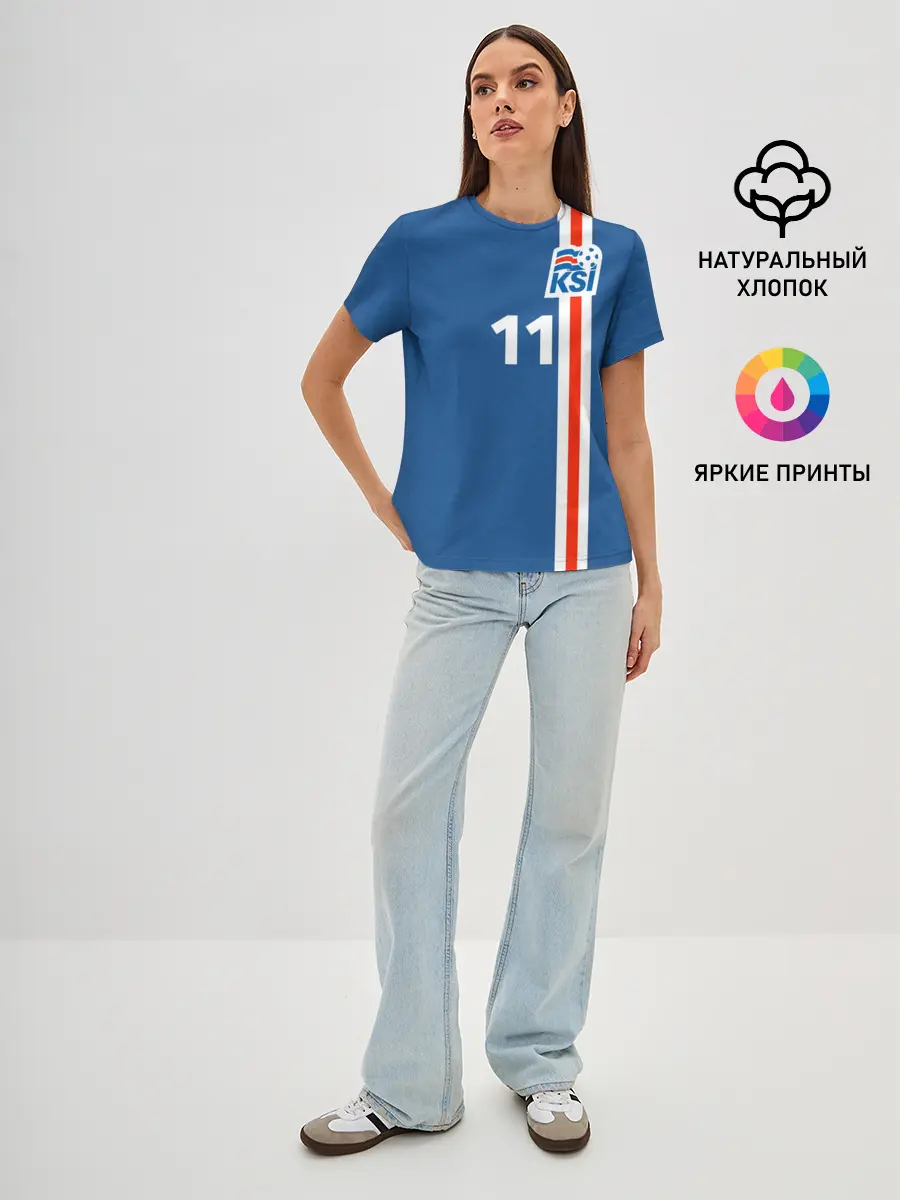 Женская базовая футболка / KSI 11 A.FINNBOGASSON