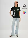 Женская базовая футболка / SKODA, ШКОДА