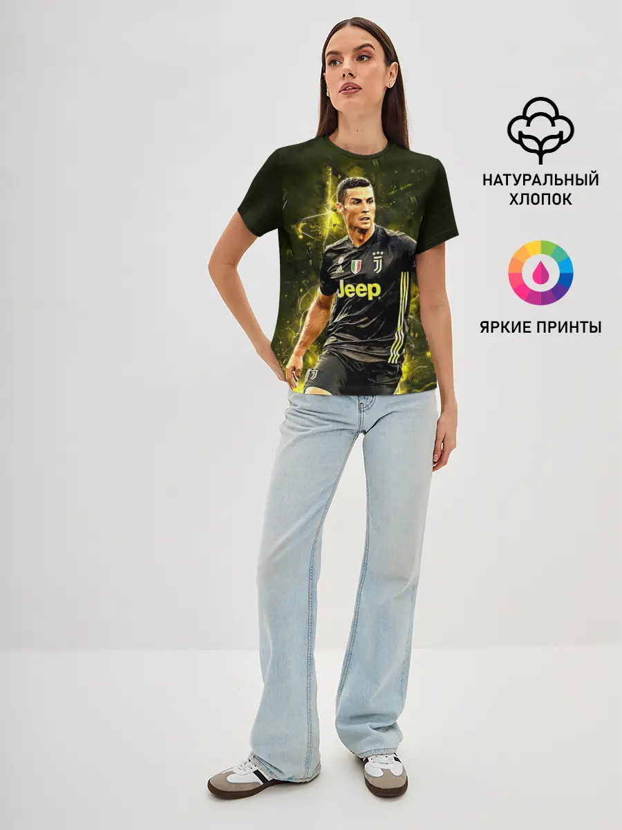 Женская базовая футболка / Cristiano Ronaldo