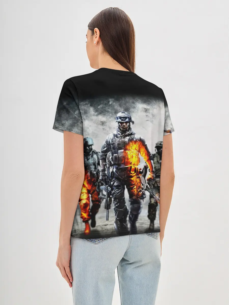 Женская базовая футболка / Battlefield | Батлфилд