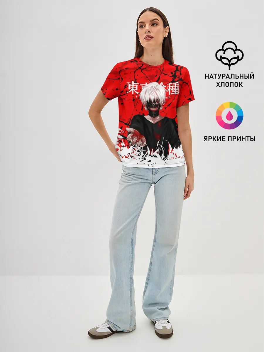 Женская базовая футболка / Kaneki Ken